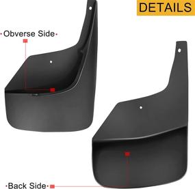 img 1 attached to 🚗 Premium Set of Front and Rear Mud Flaps Splash Guard Replacements for Chevrolet Trailblazer 2002-2009 Sport Utility Vehicles