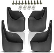 🚗 premium set of front and rear mud flaps splash guard replacements for chevrolet trailblazer 2002-2009 sport utility vehicles logo