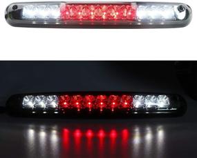 img 3 attached to 🚘 2007-2013 Chevy Silverado/GMC Sierra 1500 2500HD 3500HD LED Bar 3rd Third Tail Brake Light Rear Cargo Lamp High Mount Stop light - Chrome Housing with Smoke Lens