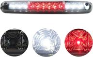 🚘 2007-2013 chevy silverado/gmc sierra 1500 2500hd 3500hd led bar 3rd third tail brake light rear cargo lamp high mount stop light - chrome housing with smoke lens логотип