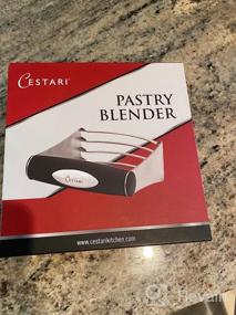 img 7 attached to Cestari Professional Pastry Cutter: сверхмощный блендер для теста и кондитерских изделий с мягкой ручкой, 4 толстыми лезвиями и материалом из нержавеющей стали 304 - поставляется с пожизненной гарантией замены