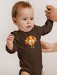 cute gobble turkey face baby bodysuit for your little one's first thanksgiving - ideal for baby boy or girl outfit logo