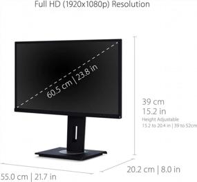 img 1 attached to ViewSonic VG2448: The Ergonomic DisplayPort Monitor with Anti-Glare and Widescreen IPS Technology.