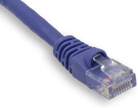 img 1 attached to High-Performance Purple 100' Network Patch Cable - Snagless Molded Boot For Unmatched Protection - Cablelera ZNWN37PR-100