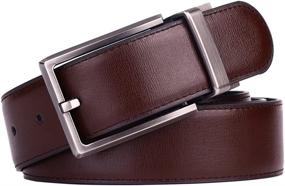 img 1 attached to Beltox Leather Reversible Rotated Box（Black Men's Accessories : Belts