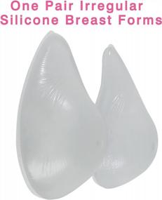 img 3 attached to Vollence Irregular Silicone Breast Forms - Prosthesis For Women With Mastectomy - Concave Bra Pads (One Pair)