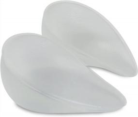 img 1 attached to Vollence Irregular Silicone Breast Forms - Prosthesis For Women With Mastectomy - Concave Bra Pads (One Pair)