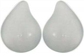 img 4 attached to Vollence Irregular Silicone Breast Forms - Prosthesis For Women With Mastectomy - Concave Bra Pads (One Pair)