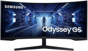 img 4 attached to 🖥️ Enhanced Viewing Experience: SAMSUNG 34 Inch Ultra Wide FreeSync LC34G55TWWNXZA with Adaptive Sync, Curved Display, HDMI, HD