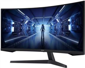 img 2 attached to 🖥️ Enhanced Viewing Experience: SAMSUNG 34 Inch Ultra Wide FreeSync LC34G55TWWNXZA with Adaptive Sync, Curved Display, HDMI, HD