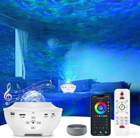 img 4 attached to 🌟 Transform Your Bedroom with the Smart Star Projector: Alexa-Compatible, 16 Million Colors, Timer/Remote/Bluetooth Speaker, Room Decor for Kids & Adults!