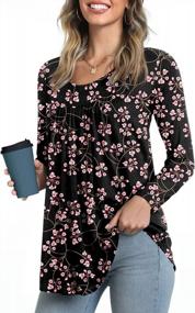 img 4 attached to Stay Stylish And Comfortable With LONGYUAN Women'S Winter Casual Tops