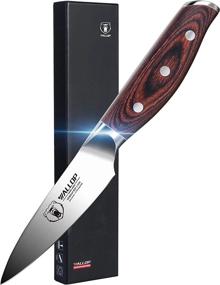 img 4 attached to Jane Series Paring Knife - 3.5 Inch Fruit Peeling Knife - Small Kitchen Knife With Full Tang Pakkawood Handle - German HC Stainless Steel - Comes In Gift Box - Ideal For Precise Cutting And Peeling