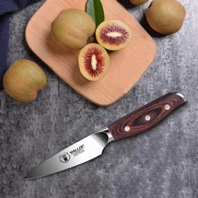 img 1 attached to Jane Series Paring Knife - 3.5 Inch Fruit Peeling Knife - Small Kitchen Knife With Full Tang Pakkawood Handle - German HC Stainless Steel - Comes In Gift Box - Ideal For Precise Cutting And Peeling