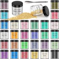 30 color pigment powder for epoxy resin, natural mica dye for paint, soap making & more - 5g logo