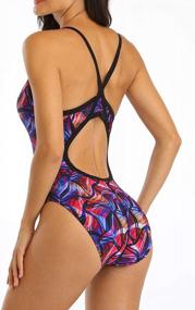 img 1 attached to Adoretex Printed Thin Strap Athletic Swimsuit For Girls And Women - Ideal For Pro Teams