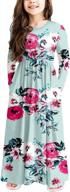 girls floral maxi dress with holiday pockets for 5-13 years - storeofbaby logo