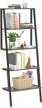 teraves ladder shelf, 5-tier bookshelf wood look metal frame multifunctional ladder plant flower stand storage rack shelves for living room bathroom office (50.39inch, boak) logo