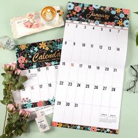 img 4 attached to Stay Organized & Plan Ahead With Large Print 2023 Wall Calendar - 18 Months, Oversized Blocks, Thick Paper