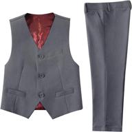 white piece dress pants formal boys' clothing : suits & sport coats logo