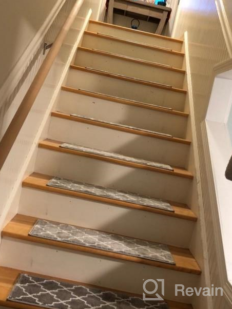 img 1 attached to Upgrade Your Stair Safety With SUSSEXHOME Polypropylene Carpet Strips - Easy To Install Runner Rugs W/ Double Adhesive Tape - Set Of 7 Decorative Mats In Brown review by Mike Sevenfourgd