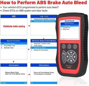 img 3 attached to Autel MaxiCheck Pro: ABS Brake Auto Bleeding OBD2 Scan Diagnostic Tool with SRS Airbag, Oil Reset, SAS, EPB, BMS - Lifelong Free Software Update - NOT for All Cars