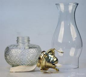 img 2 attached to Large Vintage Glass Oil Lamp for Superior SEO