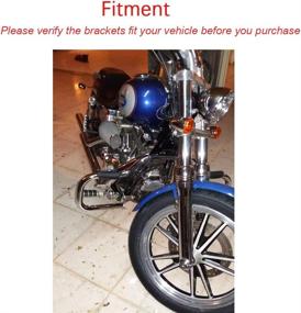 img 2 attached to 🏍️ WSays Chrome 1 1/4&#34; Mustache Engine Guard Highway Crash Bars for Harley Dyna Fat Bob FXDB FXDC FXDF FXDL FXDWG 2006-2017: Review and Compatibility