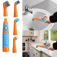 power scrubber sonic scrubber electric cleaning brush + 4 brush heads for bathtubs logo