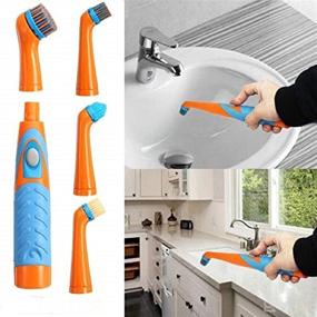 img 4 attached to Power Scrubber Sonic Scrubber Electric Cleaning Brush + 4 Brush Heads for Bathtubs