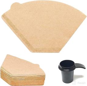 img 4 attached to GoldTone #2 Cone Paper Coffee Filters (200 count) + Scoop - Unbleached, 4-8 Cup Size