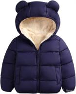 🧥 warm padded winter coats for toddler boys and girls – infant down jacket with hoods for outerwear logo