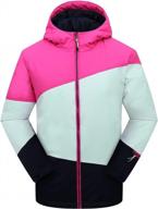 stay warm and dry while hitting the slopes with phibee girls' waterproof ski jacket logo