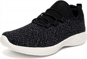 img 4 attached to Lightweight Slip-On Fashion Sneakers For Women - Perfect For Running, Walking, Sports And Gym Workouts