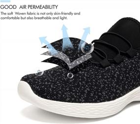 img 1 attached to Lightweight Slip-On Fashion Sneakers For Women - Perfect For Running, Walking, Sports And Gym Workouts