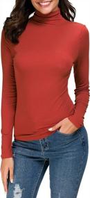 img 4 attached to Stretch Fitted Women'S Underscrubs Layer Tee Tops With Mock Turtleneck And Long Sleeve/Sleeveless Options