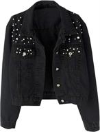 kedera women's clothing: oversized jacket with pearls beading - coats, jackets & vests logo