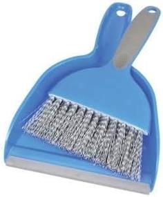 img 1 attached to 🧹 Convenient Small Dustpan and Brush Sets for Effortless Office and Home Cleaning: Perfect for Desks, Tables, Kitchen Counters, Shelves, Potting Tables, Guinea Pig and Bird's Cage Clean Up