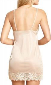 img 3 attached to Flaunt Your Elegance With Women'S Sophisticated Beige Lace Slip - Size L