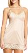 flaunt your elegance with women's sophisticated beige lace slip - size l logo