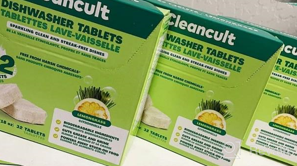 img 1 attached to 96 Lemongrass Dishwasher Pods By Cleancult - 100% Dissolvable Tablets - Coconut Surfactants - Wrapped In Dissolvable Film - Spotlessly Clean Dishes review by Alan Estell