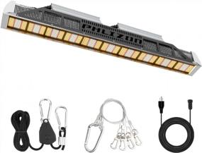 img 4 attached to Samsung 301B Full Spectrum LED Plant Grow Light - Phlizon Linear Series PH-3000 4X4Ft Waterproof No Noise Growing Bulb For Indoor Plants