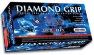 🧤 microflex mf-300-m medium diamond grip latex gloves: 100 count – efficient hand protection logo