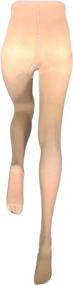 img 1 attached to Women'S Petite Beige Compression Pantyhose Support Tights 20-30 MmHg Truform Hosiery.