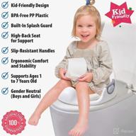 🚽 premium potty training seat for toddlers with comfortable cushion, sturdy handle, and backrest - ideal for boys and girls logo