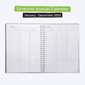 img 3 attached to 2023 WallDeca Appointment Planner - Flexible Cover, Weekly & Monthly Layout, Jan - Dec, 8.5 X 11", Twin-Wire Binding, 7AM - 7PM Schedule, Notes Pages