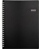 2023 walldeca appointment planner - flexible cover, weekly & monthly layout, jan - dec, 8.5 x 11", twin-wire binding, 7am - 7pm schedule, notes pages logo