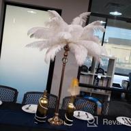 img 1 attached to 50 Pack Of Real White Ostrich Feathers - 16 To 18 Inches (40-45Cm) - Perfect For Christmas, Halloween, Home Parties, And Wedding Centerpieces review by Larry Breeze