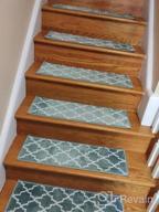 img 1 attached to Upgrade Your Stair Safety With SUSSEXHOME Polypropylene Carpet Strips - Easy To Install Runner Rugs W/ Double Adhesive Tape - Set Of 7 Decorative Mats In Brown review by Greg Lockhart