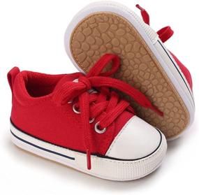 img 4 attached to FEAMODAL Sneaker Non Slip Rubber Toddler Boys' Shoes - Sneakers